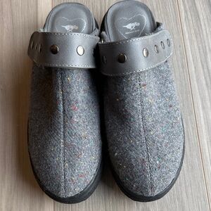 Rocket Dog Women's Adore Gray Wool Specked Platform Clogs Size 8